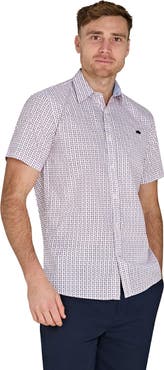 Raging Bull Short Sleeve Flower Cotton Poplin Shirt
