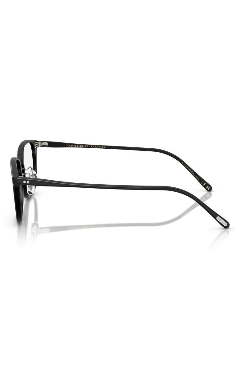 Oliver Peoples 1796 49mm Pillow Optical Glasses, Alternate, color, Semi Matte Black/ Demo Lens