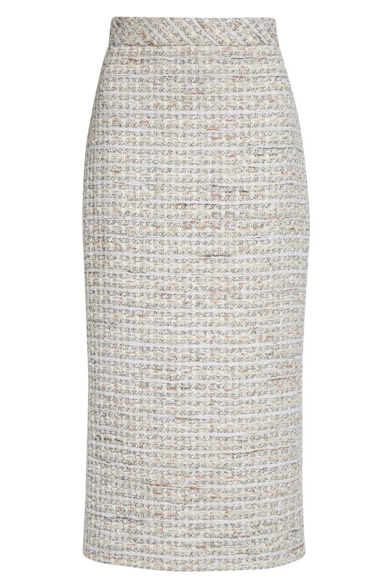 Côte d'Azure Tweed Midi Pencil Skirt, Alternate, color, ECRU / TAUPE MULTI