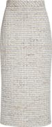 ST. JOHN Côte d'Azure Tweed Midi Pencil Skirt