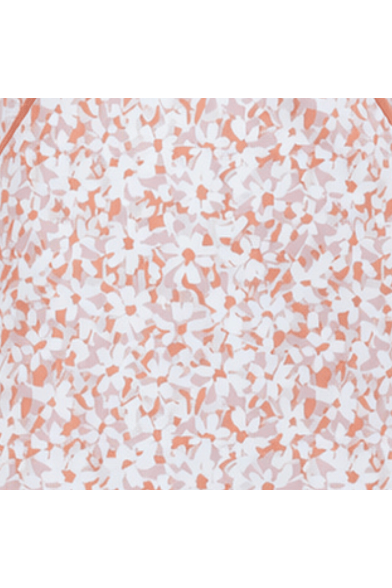 Flower Petals Cotton Baking Apron with Pockets and Ties, Alternate, color, Pink