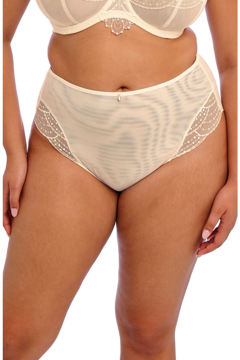 Priya Full Figure High Waist Briefs, Alternate, color, VANILLA