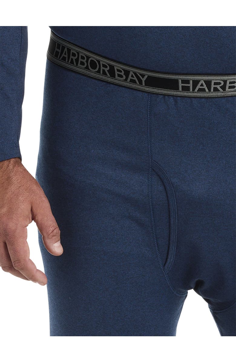 Harbor Bay by DXL Big & Tall Colder Weather Level 2 Performance Thermal Pants, Alternate, color, Blue Heather