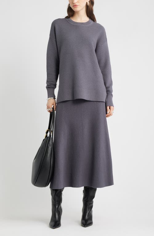 Nordstrom Cotton & Cashmere Ottoman Sweater In Gray