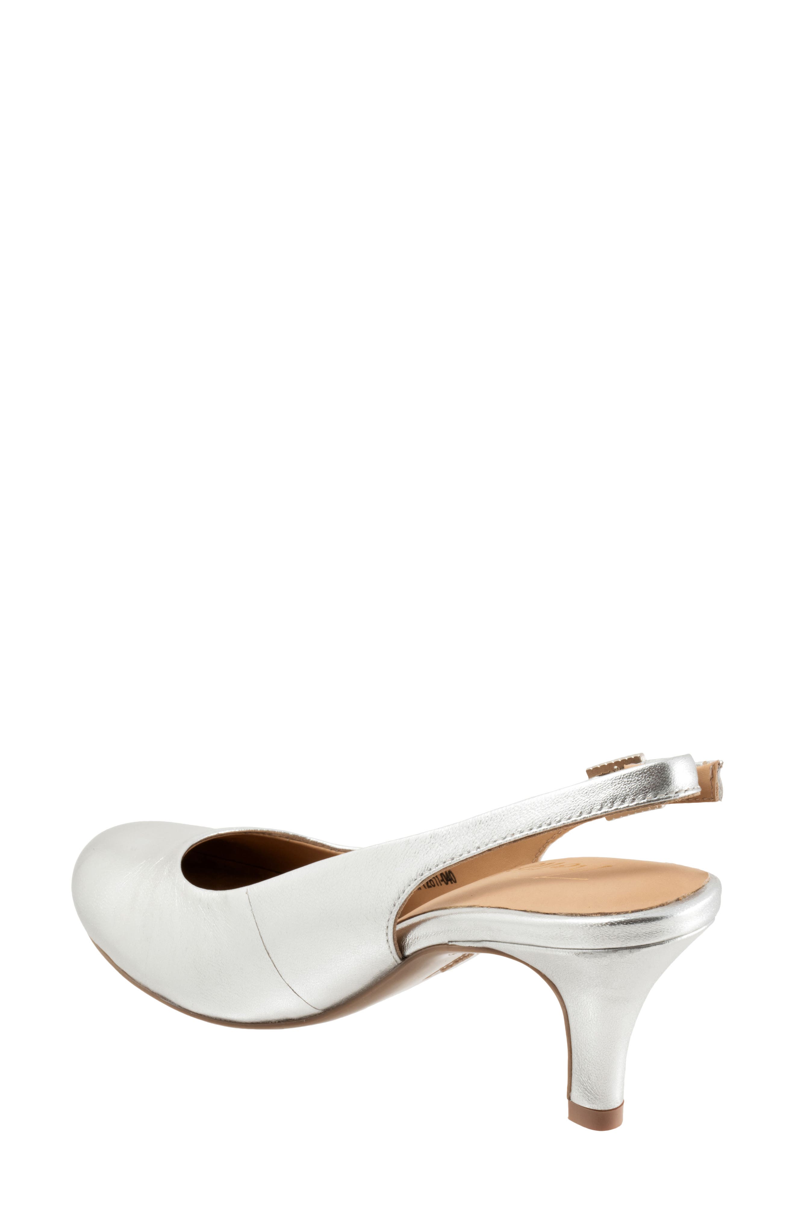 Trotters Lexi Slingback Pump, Alternate, color, Silver