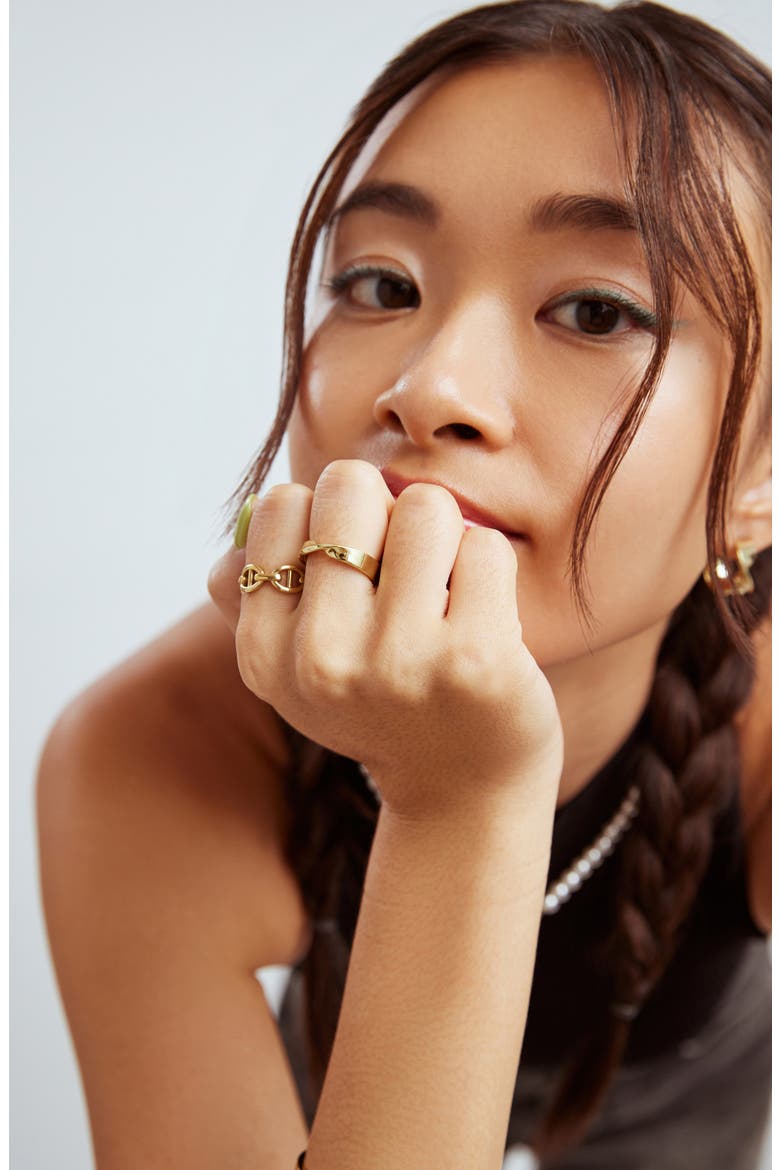 Eliora Twisted Band Ring, Alternate, color, GOLD