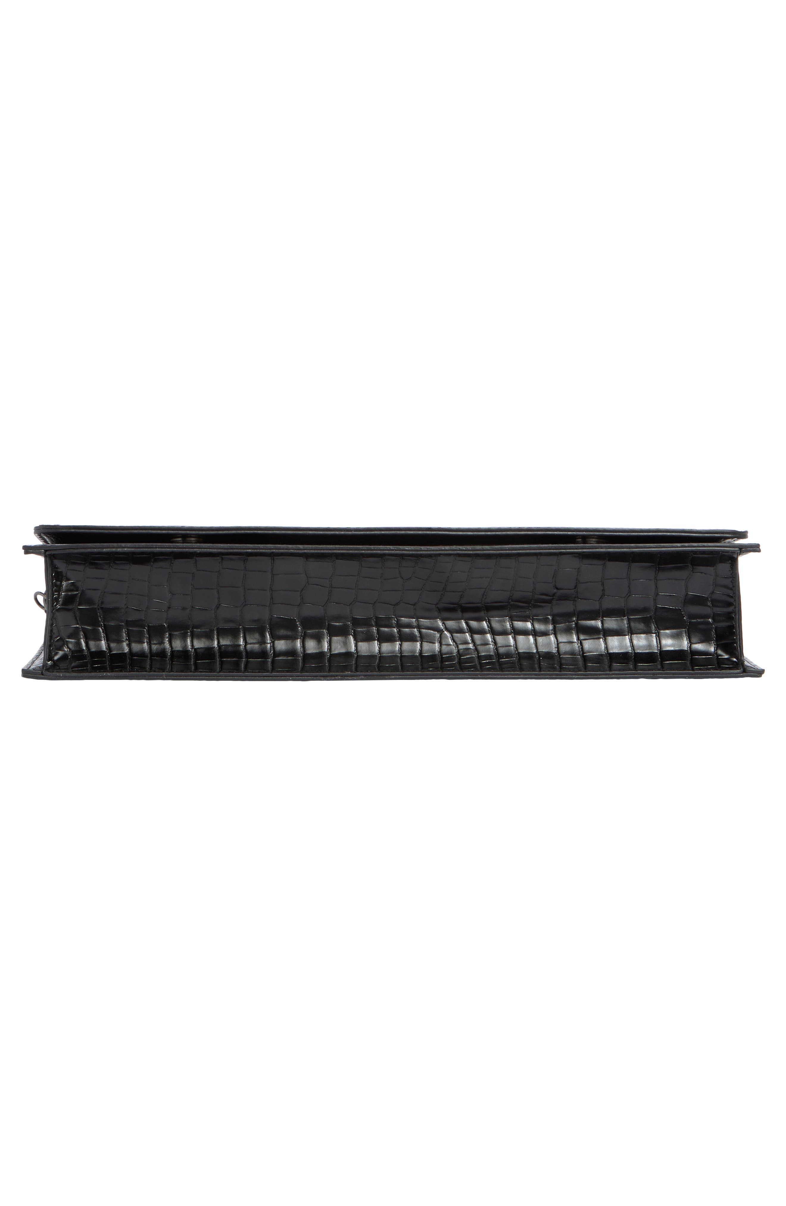 BCBG Chain Strap East/West Clutch, Alternate, color, Black