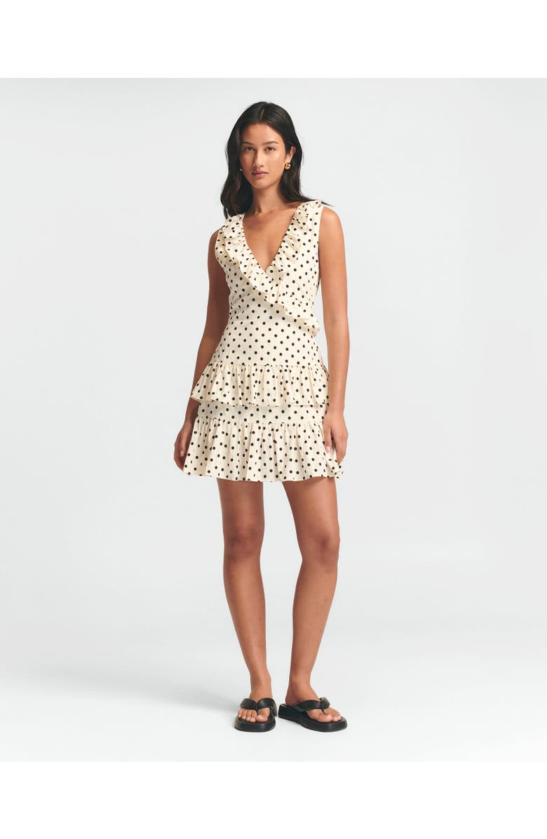 ST MRLO Jada Mini Dress, Main, color, Cream Base Spot