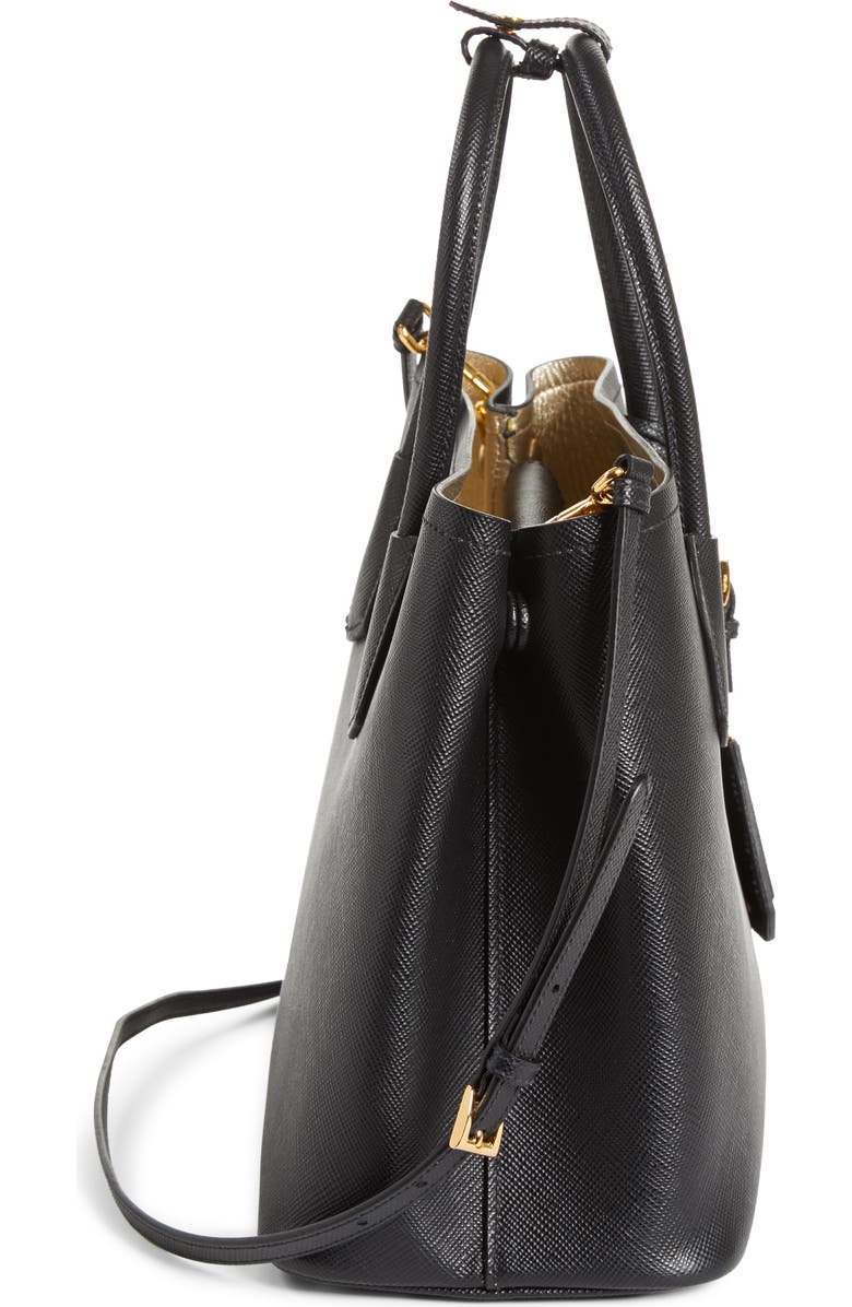 Prada Double Medium Saffiano Leather Tote, Alternate, color,