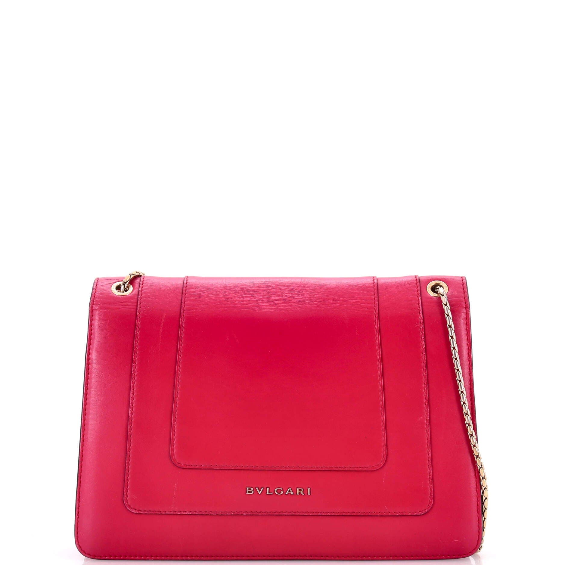 Serpenti Forever Shoulder Bag Leather Medium, Alternate, color, Pink