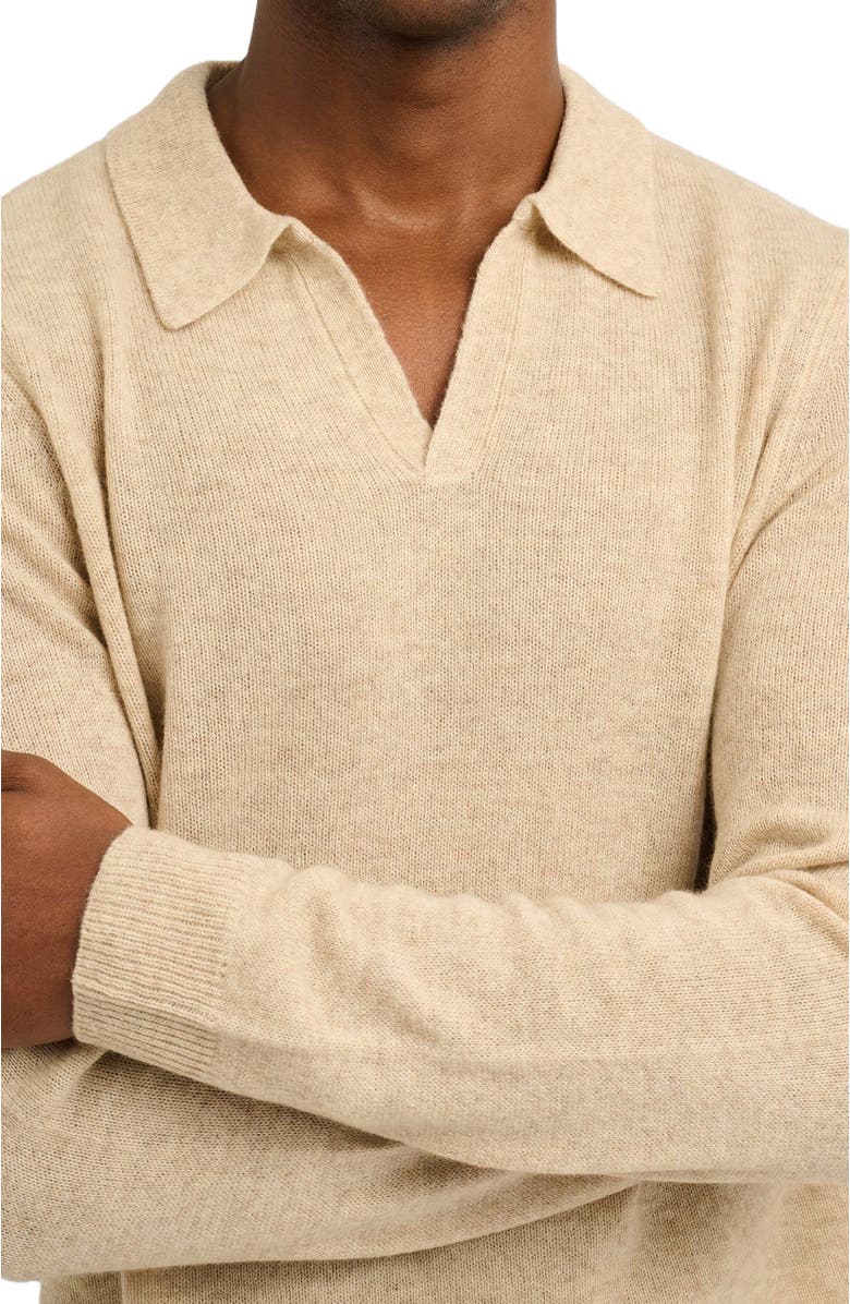 Onia Featherweight Cashmere Sweater Polo, Alternate, color,