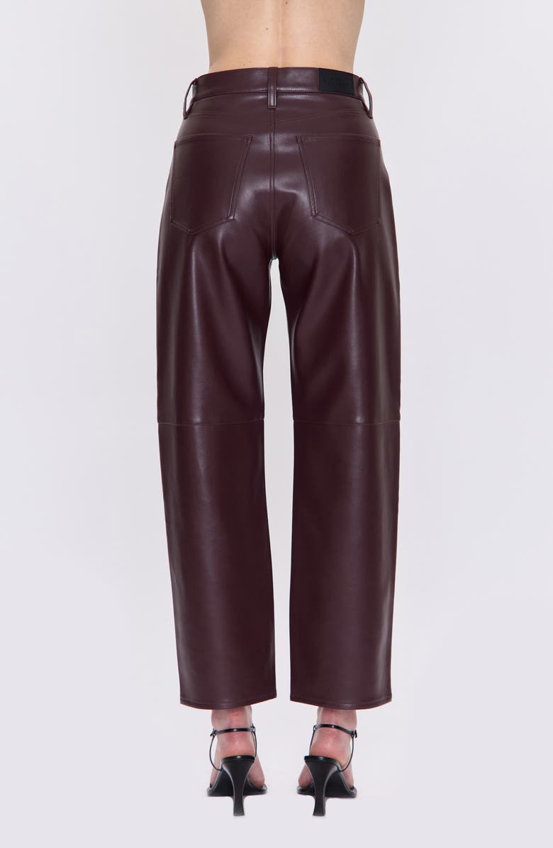 Pistola Jett Faux Leather Wide Leg Pants, Alternate, color, Cabernet