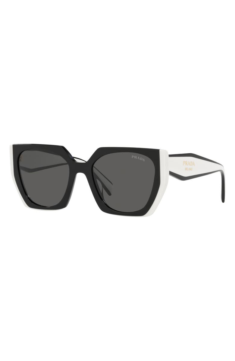 Prada 54mm Geometric Sunglasses, Alternate, color, 