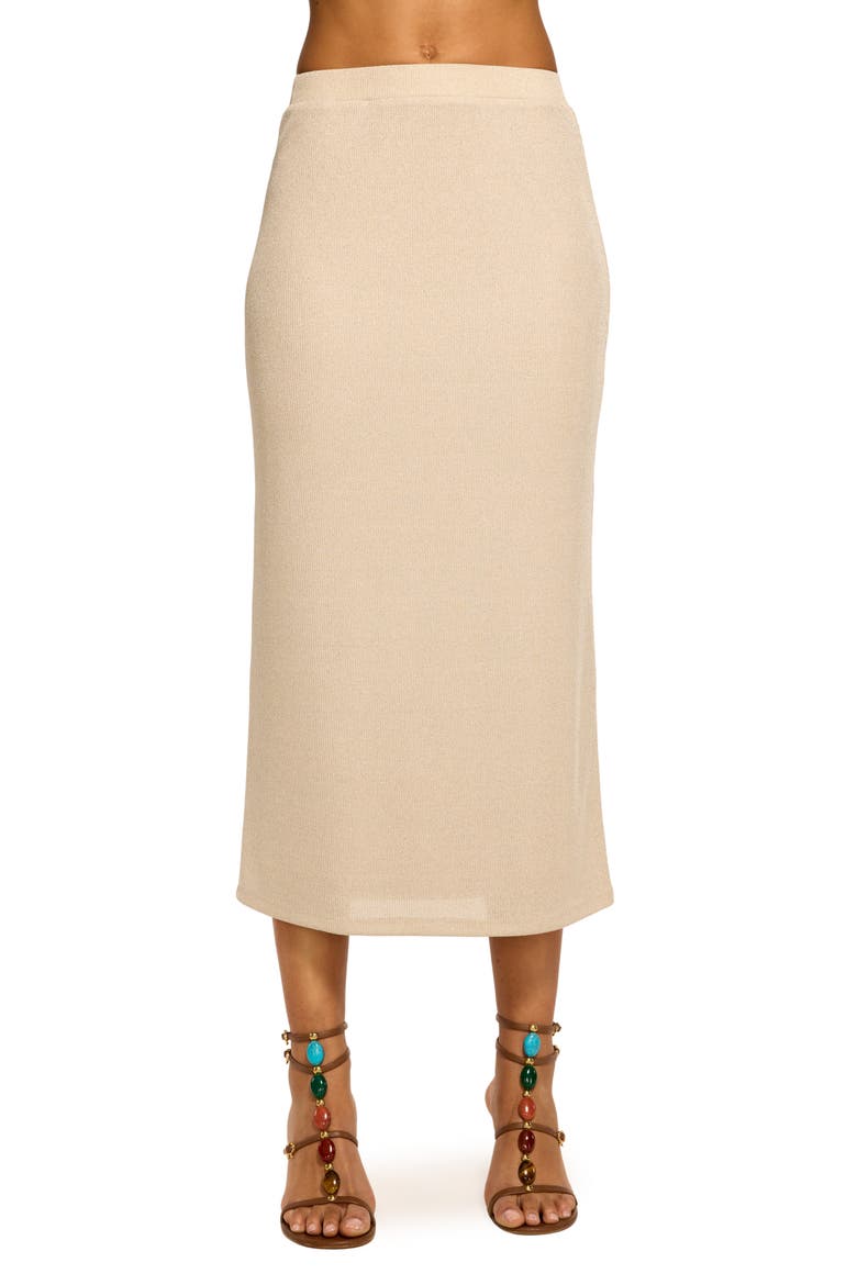 Jade Metallic Maxi Skirt, Main, color, GOLD