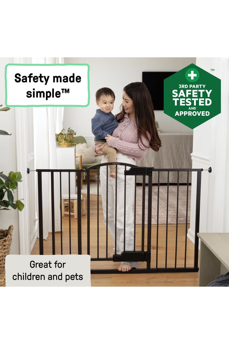 Thruway 52W Series Wide Safety Pet and Baby Gate, Alternate, color, BRONZE