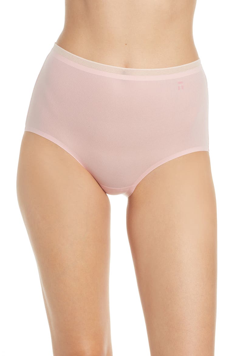 Air High Waist Briefs, Main, color, BRIDAL ROSE
