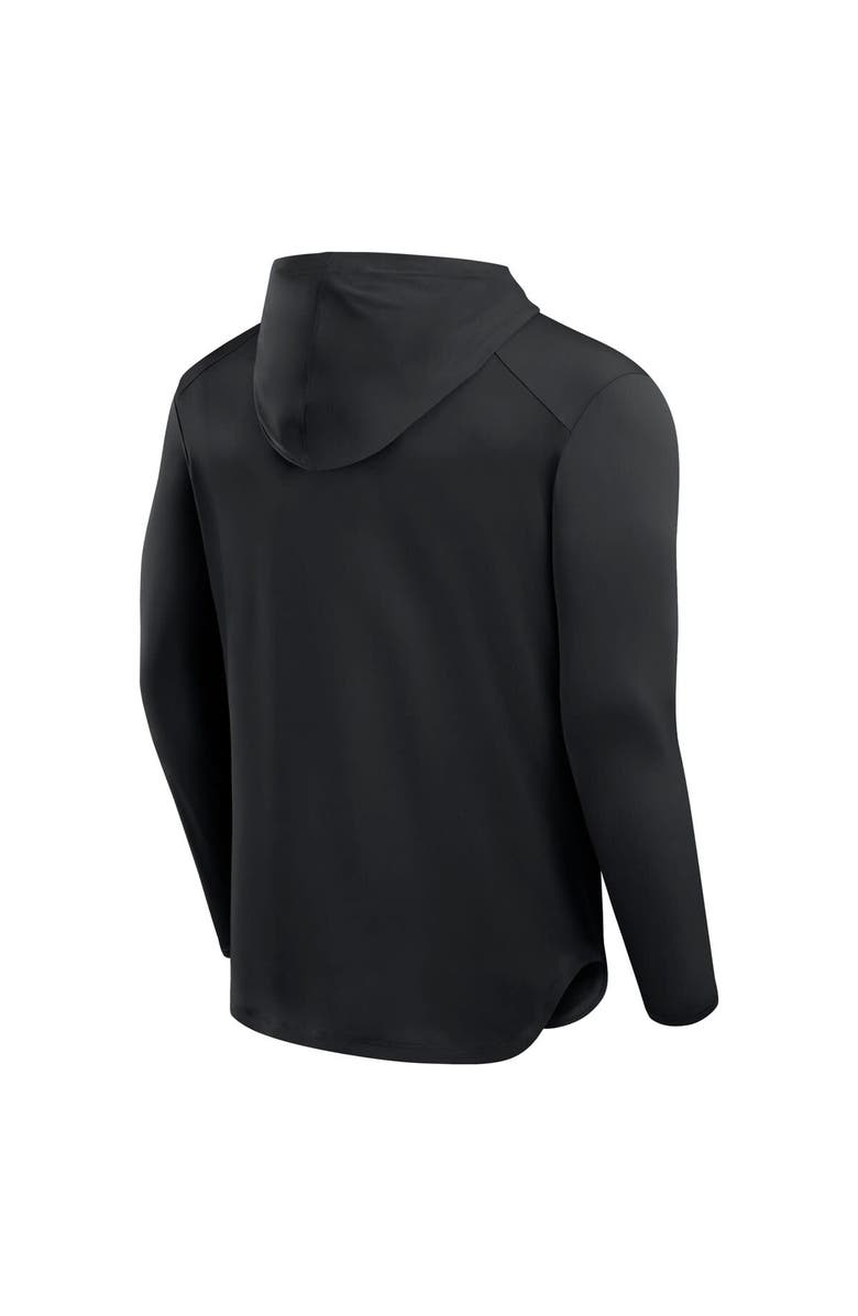 FANATICS Men's Fanatics Black Chicago Bears Front Office Power Mono Long Sleeve Hoodie T-Shirt, Alternate, color, Black