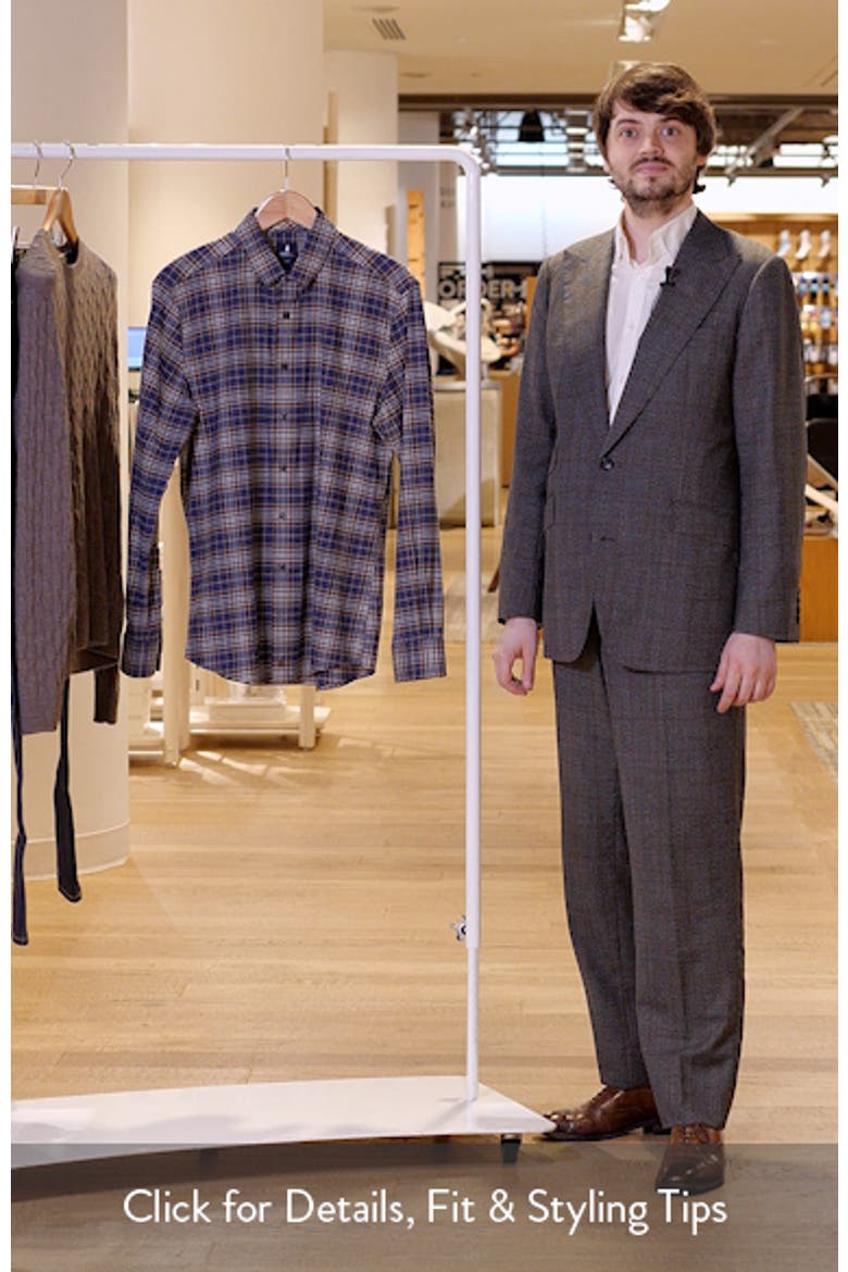 Kamper Plaid Cotton Blend Button-Down Shirt video