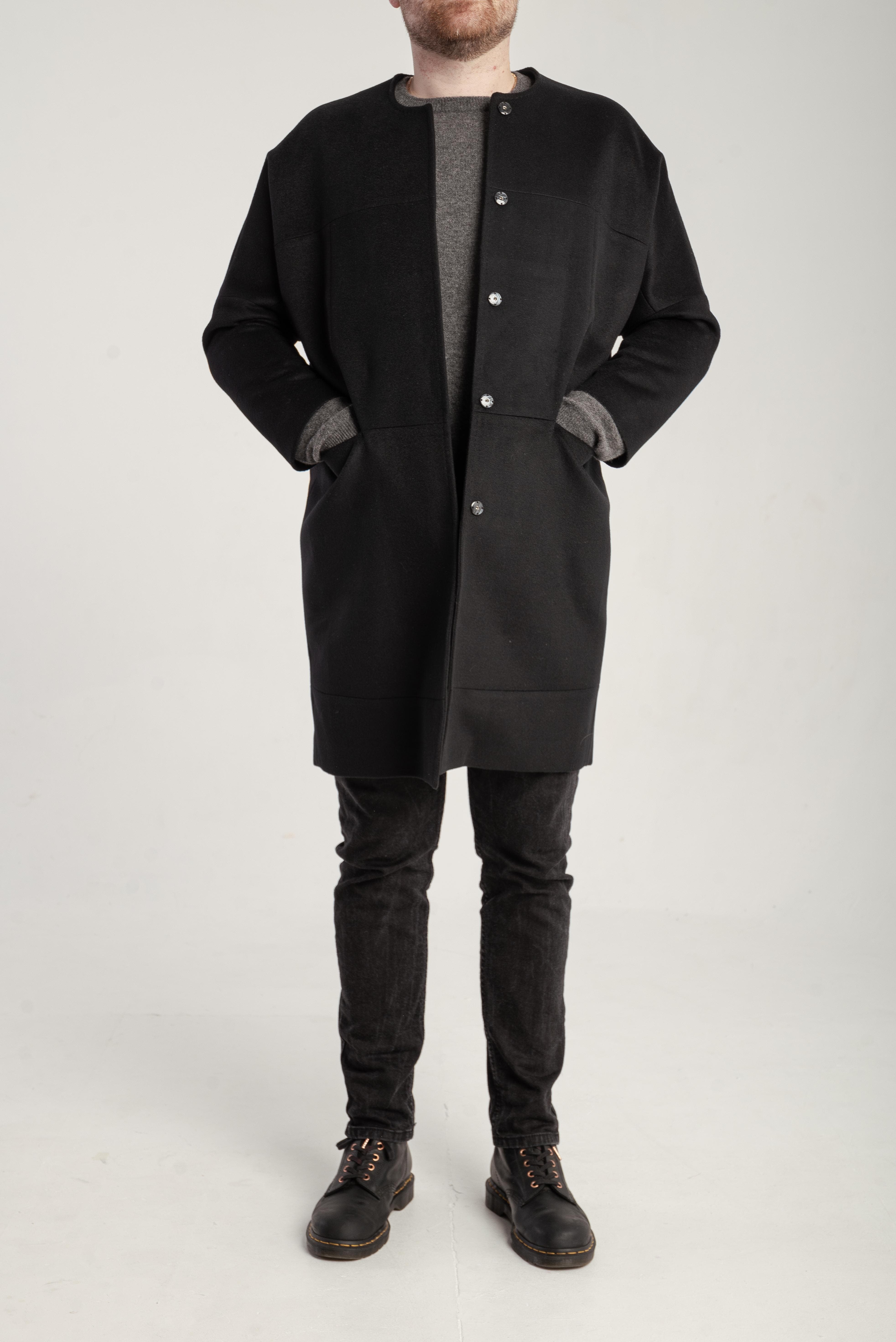 Cashmere Crew Neck Coat - image 2