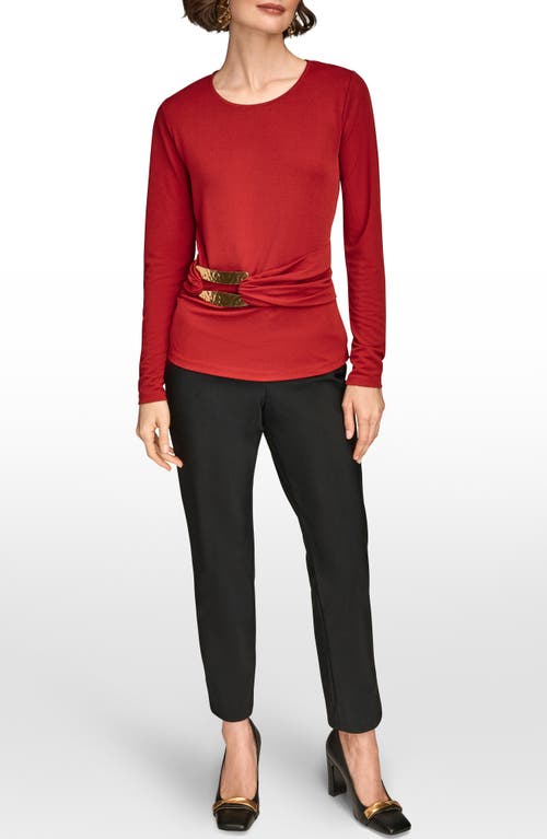Donna Karan New York Bar Hardware Top In Red