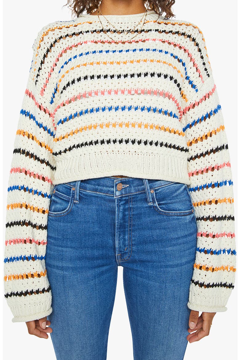 The Bell Sleeve Roll Neck Sweater, Alternate, color, SHE SELLS SEASHELLS