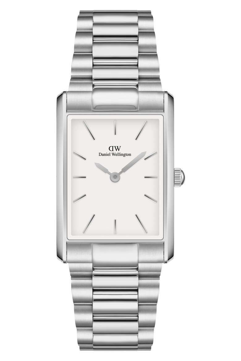 Tank Bracelet Watch, 24mmW x 35mmH, Main, color, SILVER
