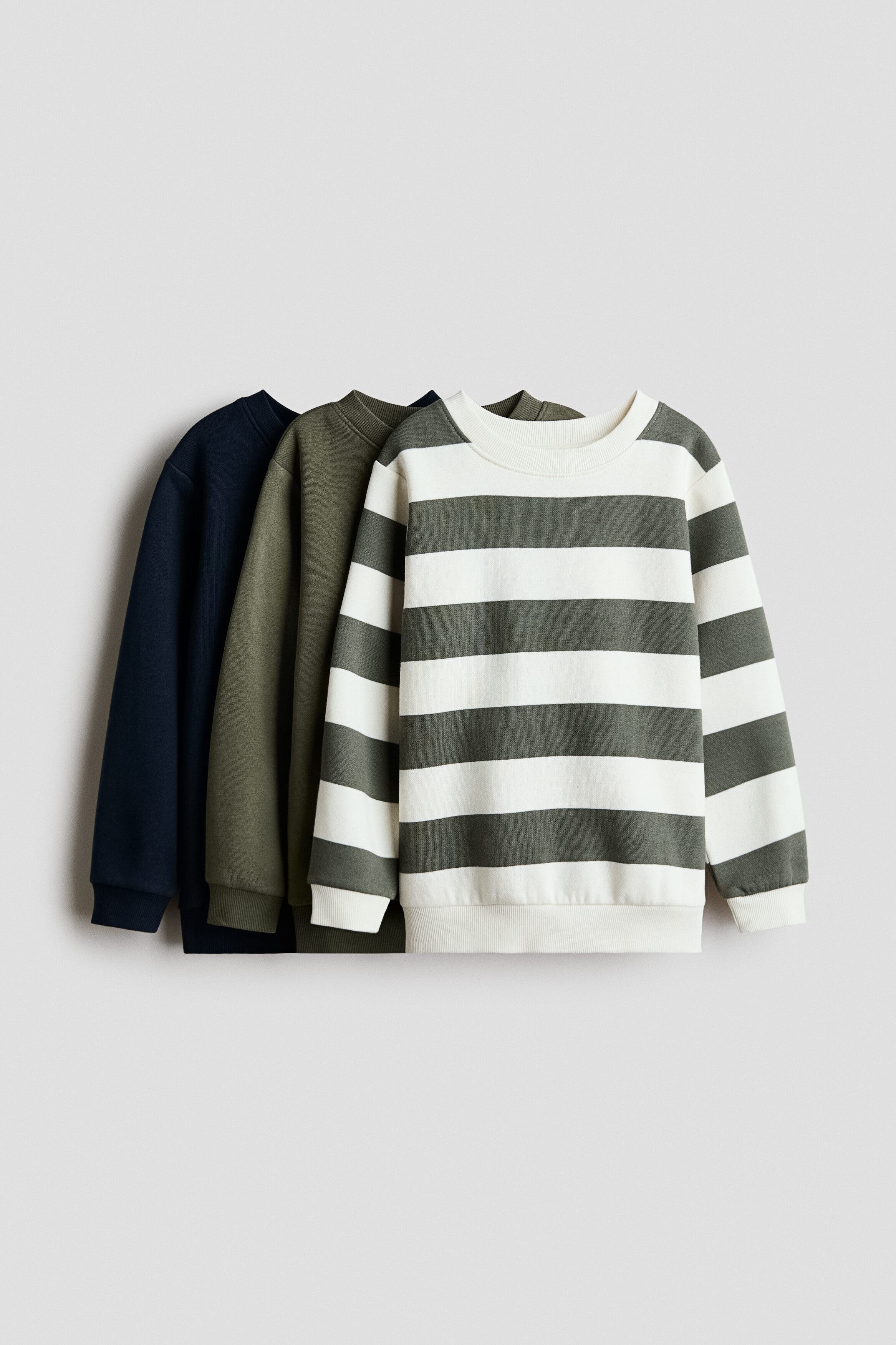 selected Khaki green/striped