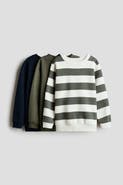 H&M 3-Pack Brushed-Inside Sweatshirts