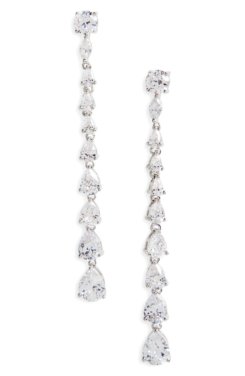 Nina Graduated Linear Drop Earrings, Main, color,