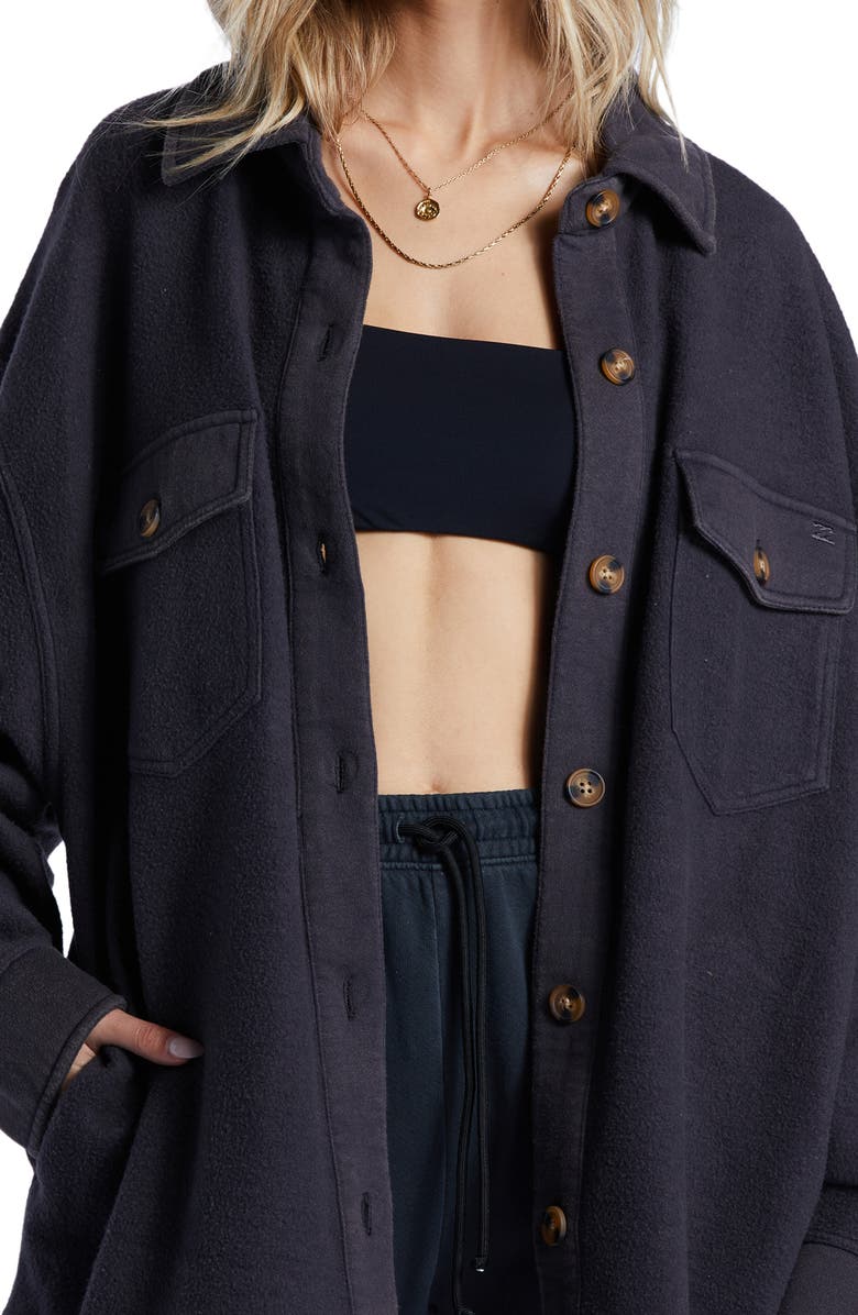 Billabong Any Time Fleece Shacket, Alternate, color, 
