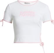 Kulani Kinis Baby Cutout Crop Stretch Cotton Rib T-Shirt