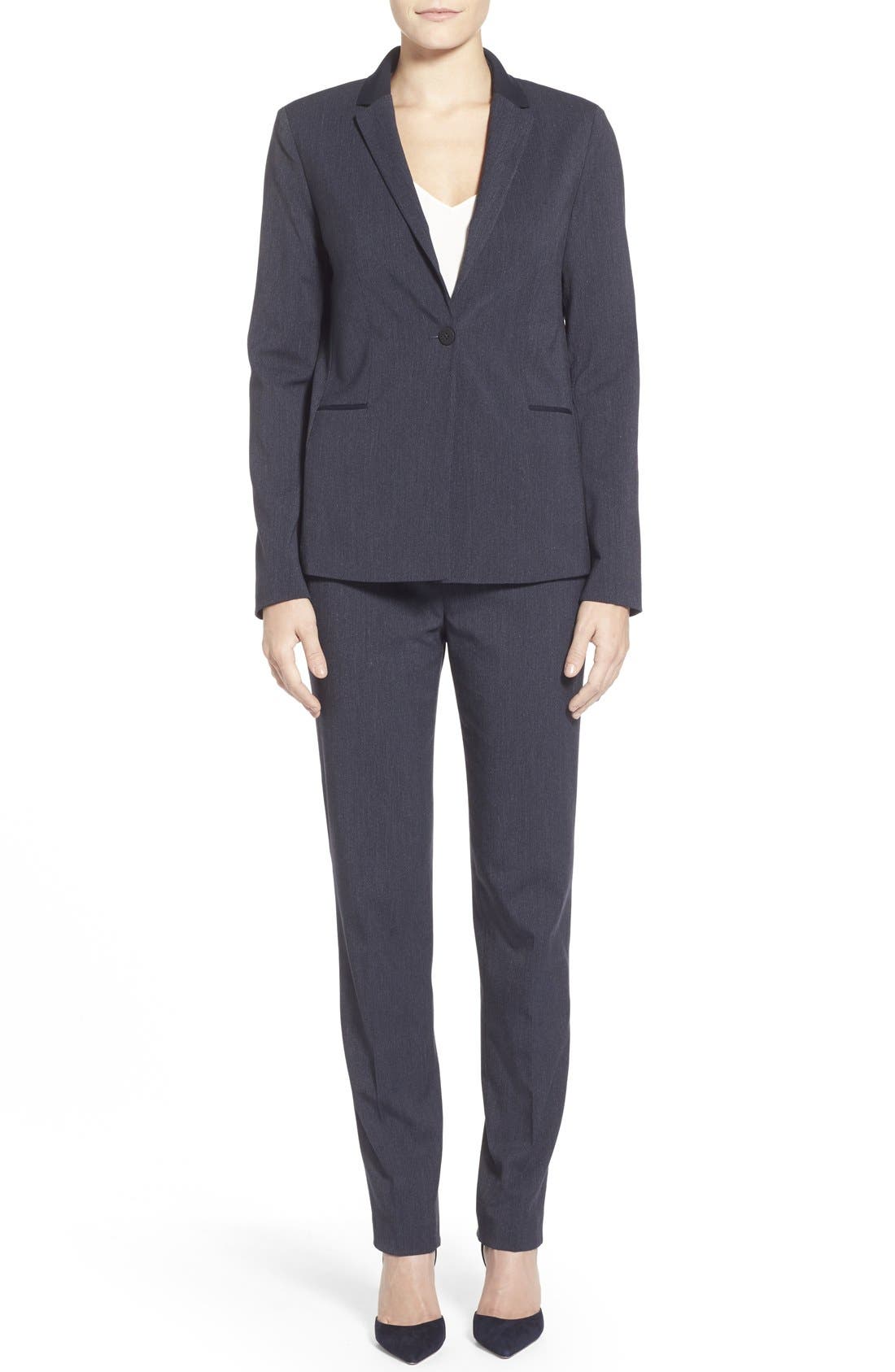 Manolo Blahnik 'Minis' Ankle Strap Pump, Alternate, color, 