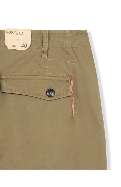 Fortela Jesla Cargo Canvas Parachute Trousers In Brown