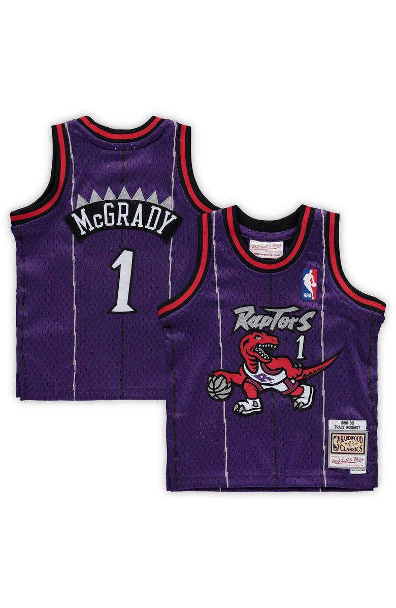 Mitchell & Ness Infant Mitchell & Ness Tracy McGrady Purple Toronto Raptors 1998/99 Hardwood Classics Retired Player Jersey, Alternate, color, 