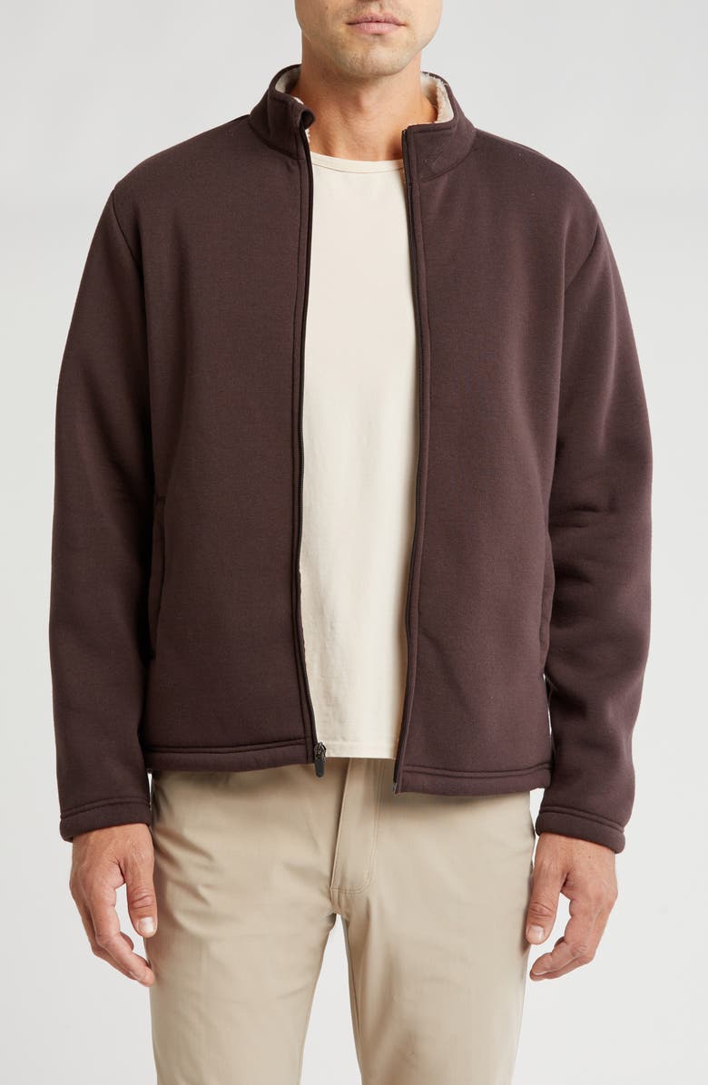 Vintage 1946 Faux Shearling Lined Zip Jacket, Main, color,