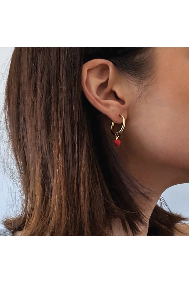 Charm Hoop Earrings, Alternate, color, Hearts