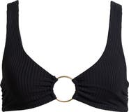 Vitamin A® Skylar Ring Detail Rib Bikini Top