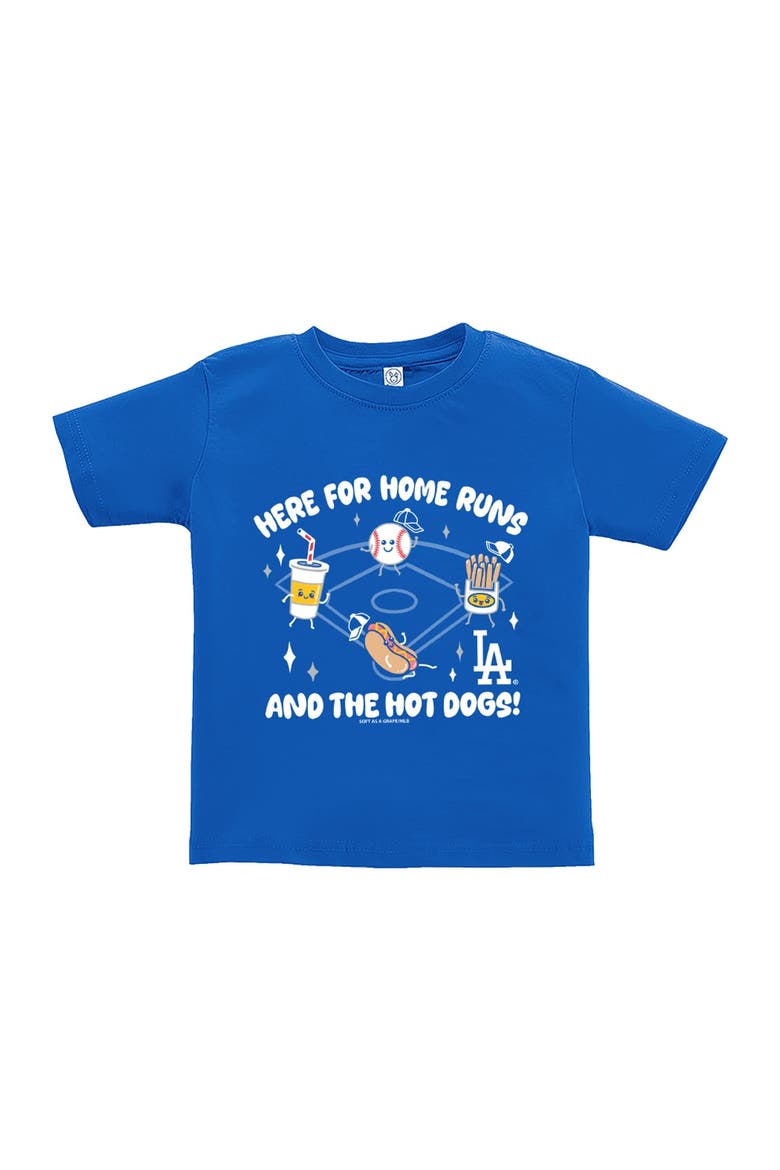 Toddler Soft as a Grape  Royal Los Angeles Dodgers Snack T-Shirt, Main, color, Royal