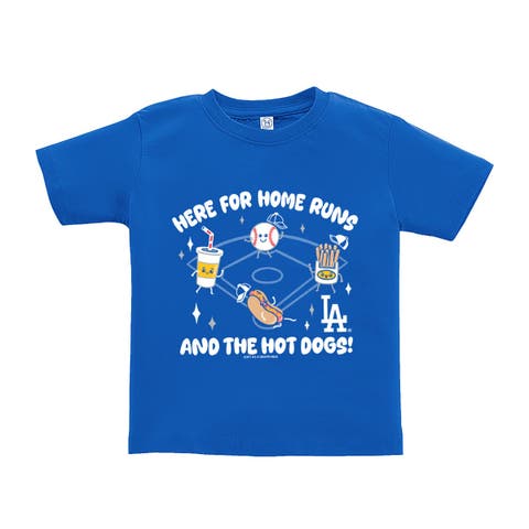 Toddler Soft as a Grape  Royal Los Angeles Dodgers Snack T-Shirt