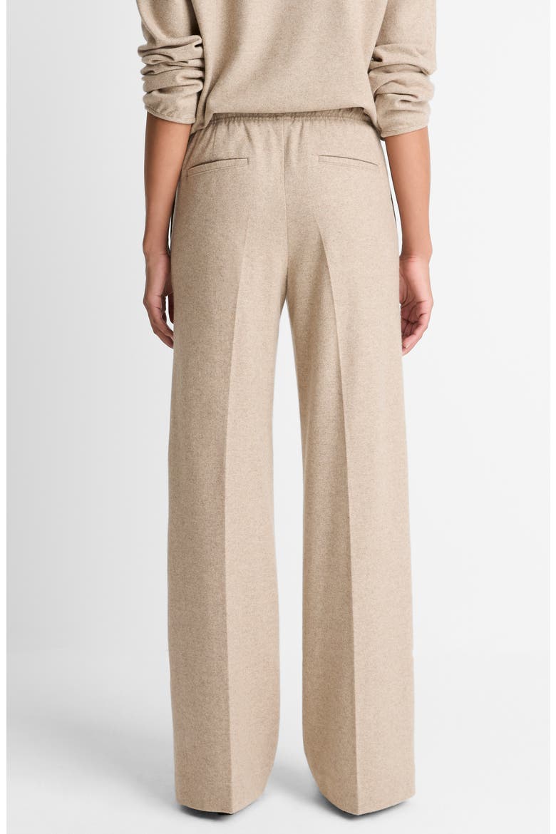 Wide Leg Wool Blend Pants, Alternate, color, MARZIPAN