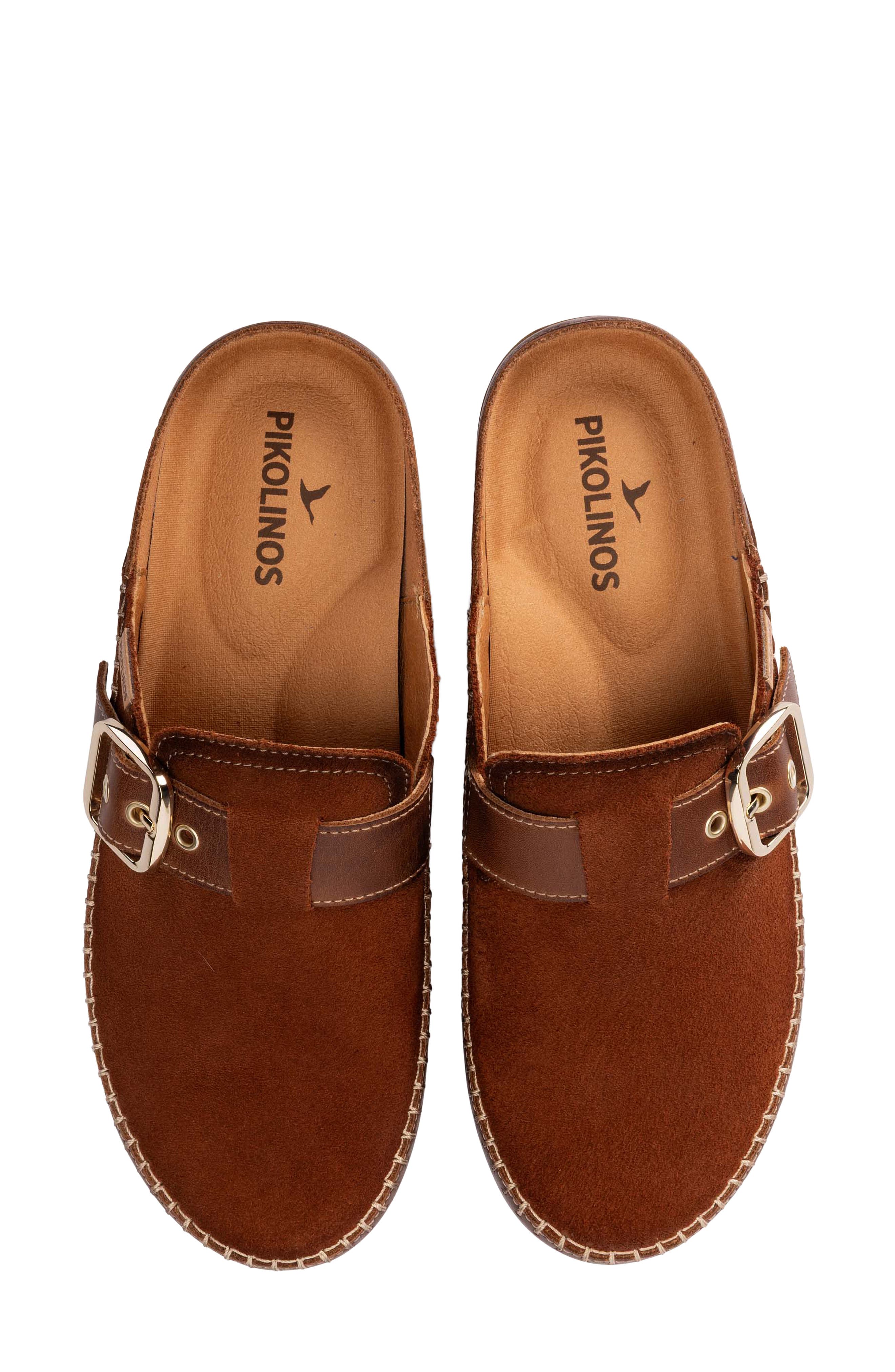 Granada Leather Clog, Alternate, color, COGNAC