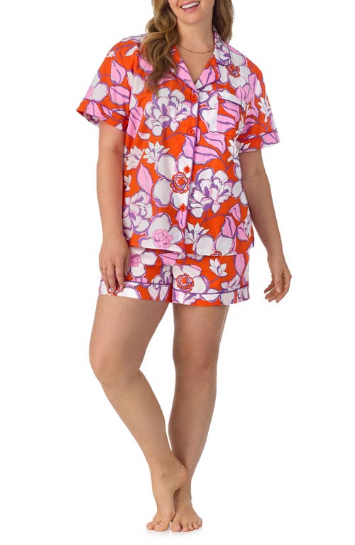 Bedhead Pajamas Print Stretch Organic Cotton Jersey Short Pajamas In Gardenia