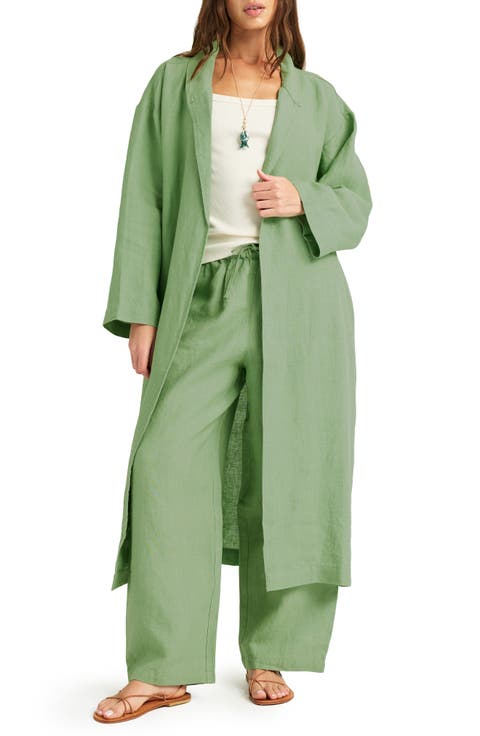 Dakota Linen Duster Cover-Up