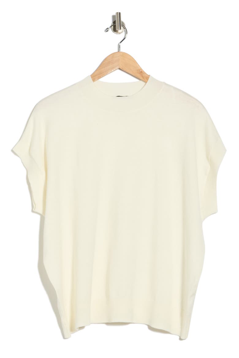 Crewneck Shell Sweater, Alternate, color, WHITE STAR