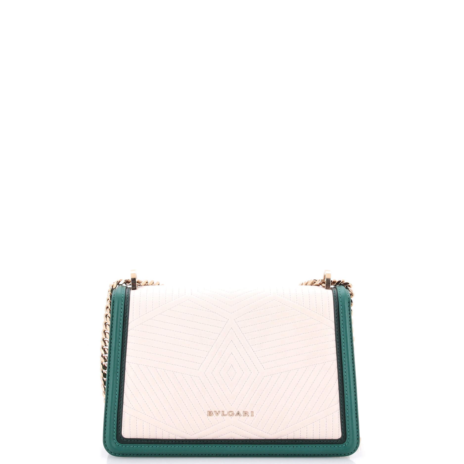 Serpenti Forever Shoulder Bag Quilted Leather Small, Alternate, color, White