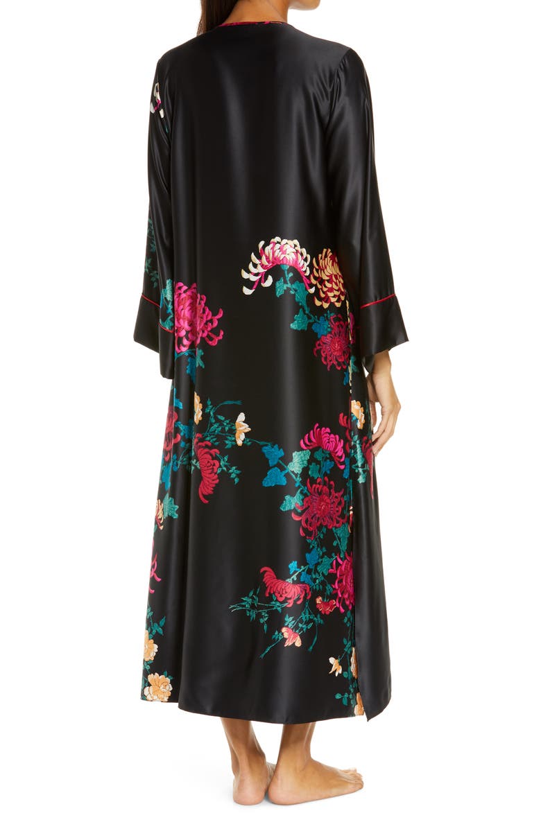 Natori Chrysanthemum Satin Nightgown, Alternate, color,