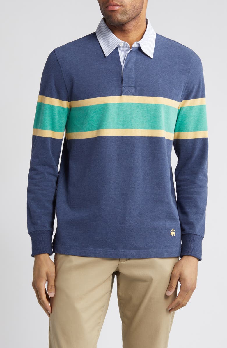 Brooks Brothers Long Sleeve Rugby Polo, Main, color,