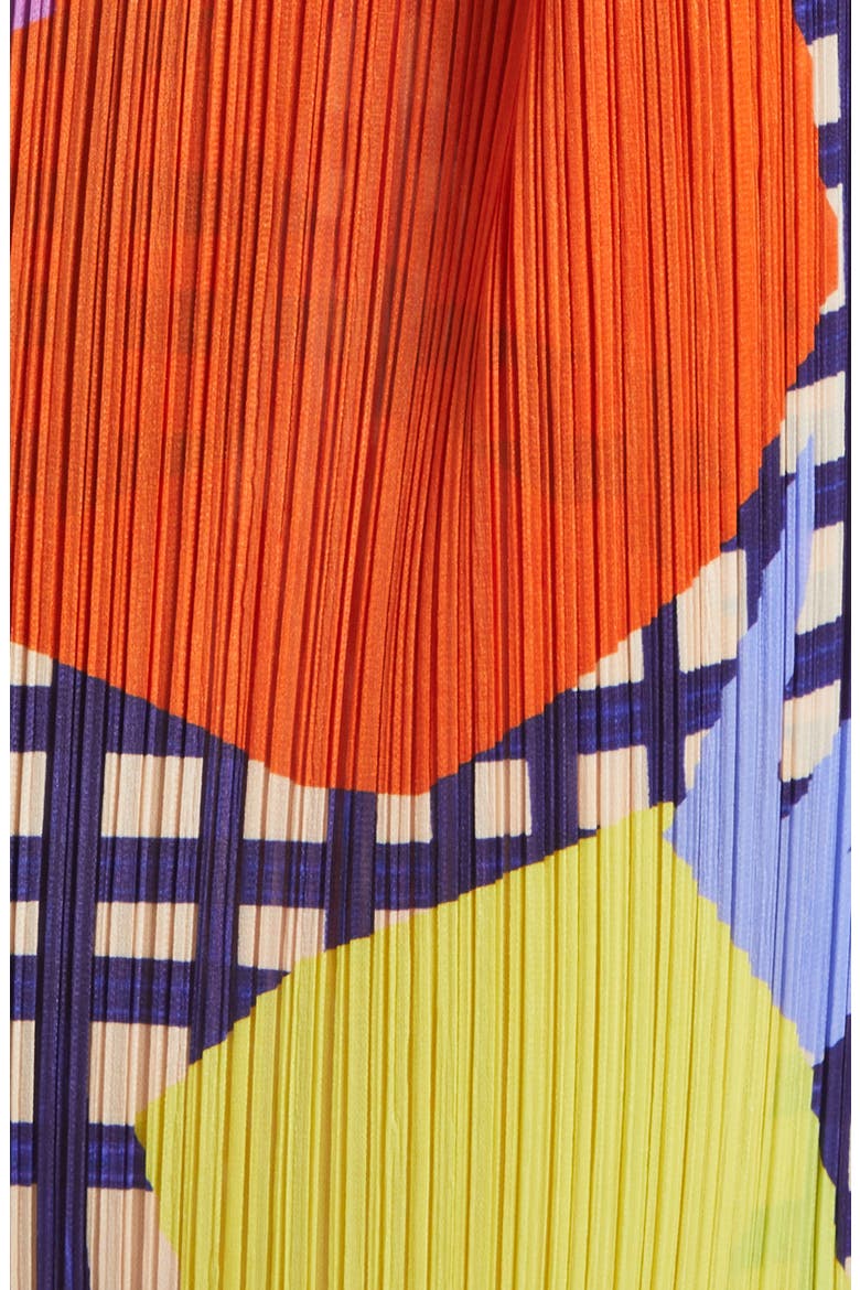 Market Plissé Midi Skirt, Alternate, color, TOMATO