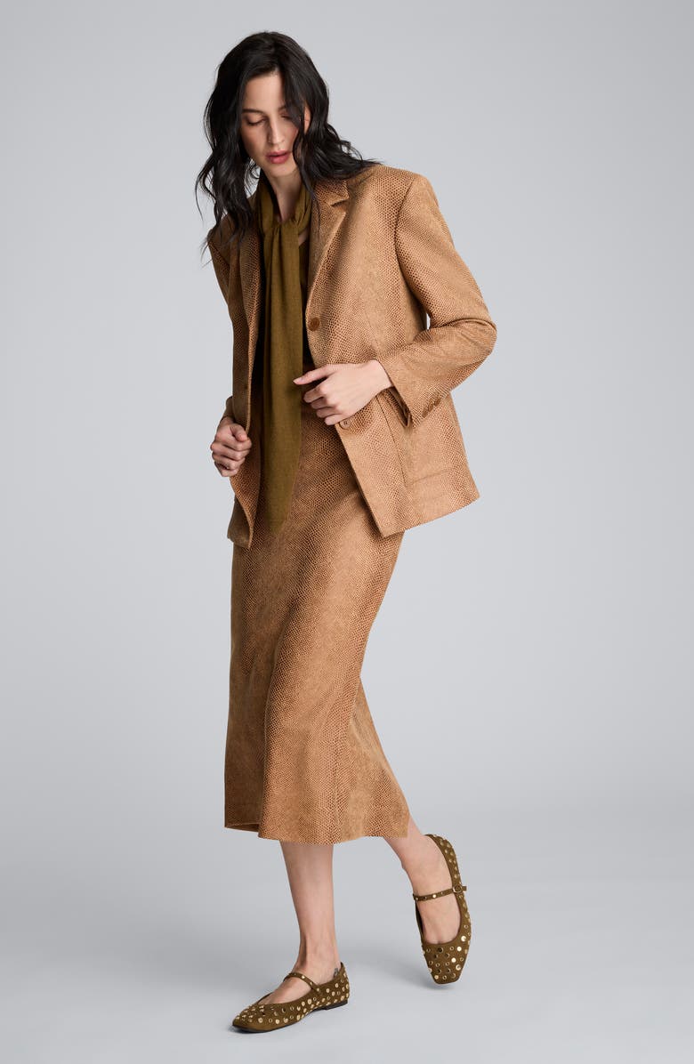 Kenneth Cole Pull-On High Waist Midi Skirt, Alternate, color, 