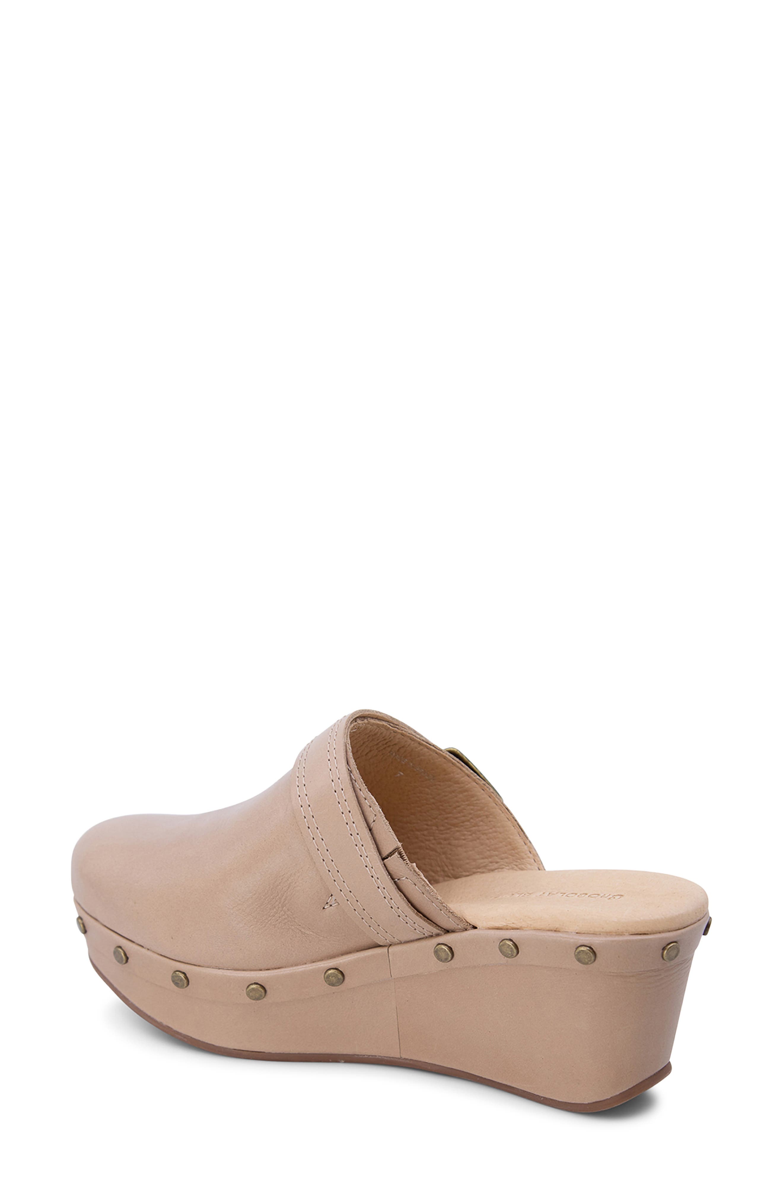 Chocolat Blu Yogi Platform Wedge Mule, Alternate, color, Tan Leather